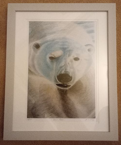 Blue Bear Polar Bear Print
